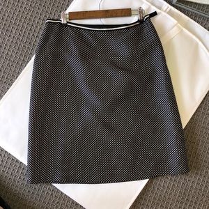 ANN TAYLOR SILK MINI DOT SKIRT SZ 10